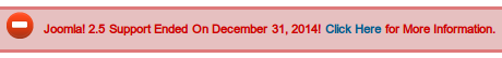 joomla 2.5 end of life