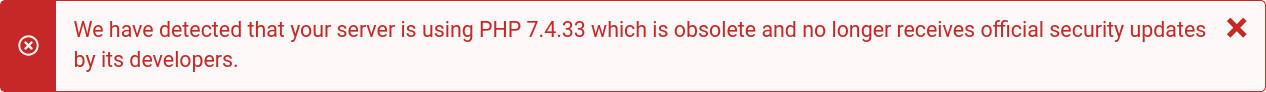 PHP 7 End of Life